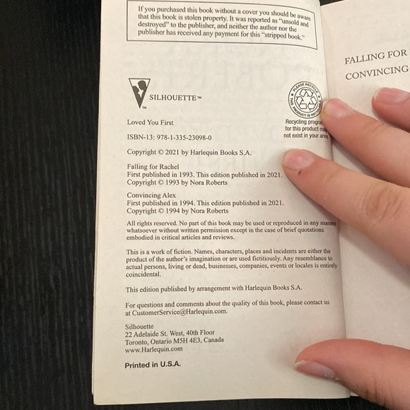 Nora Robert’s - Loved You First - Picture 6 of 6